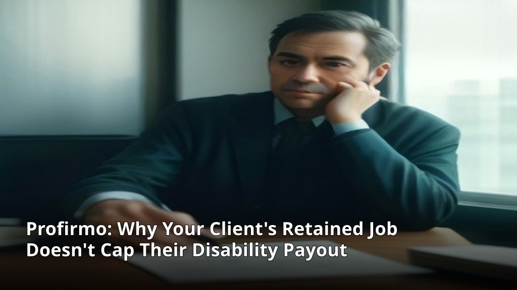 Why Your Client's Retained Job Doesn't Cap Their Disability Payout