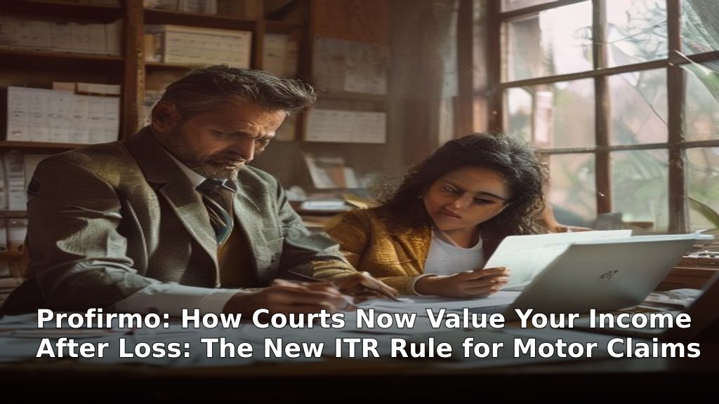 How Courts Now Value Your Income After Loss: The New ITR Rule for Motor Claims