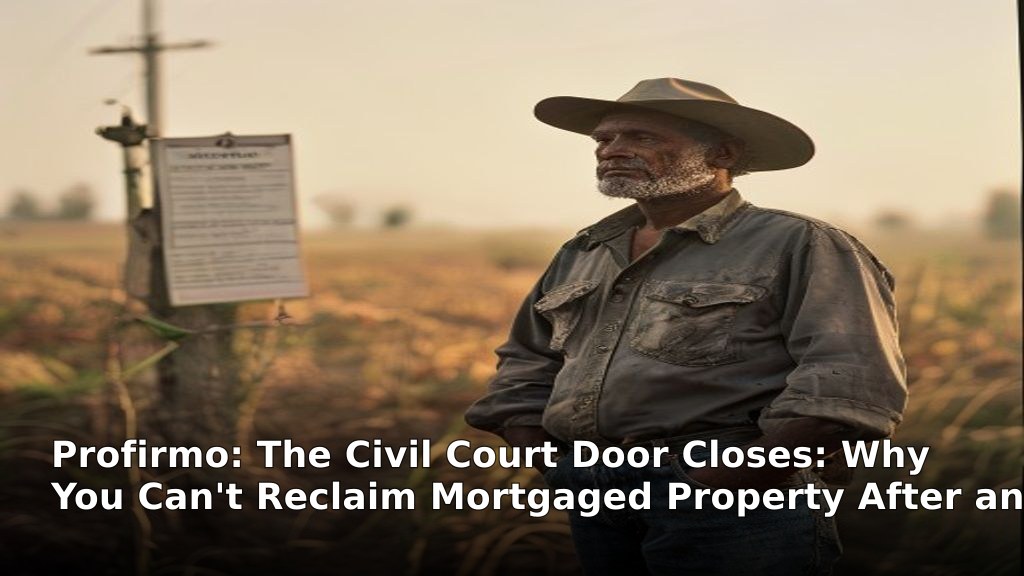The Civil Court Door Closes: Why You Can't Reclaim Mortgaged Property After an Arbitrator Sells It