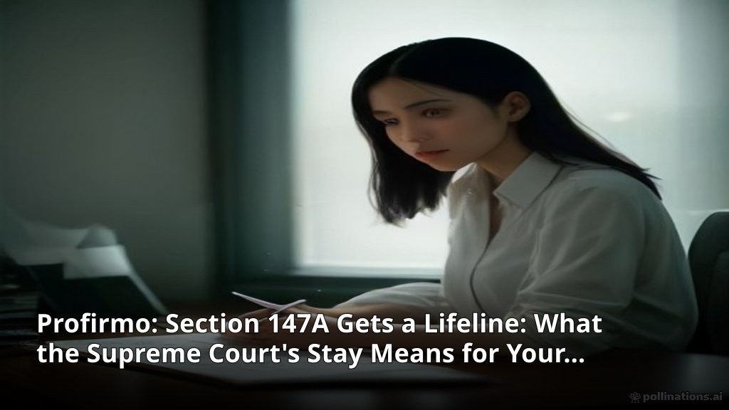 Section 147A Gets a Lifeline: What the Supreme Court's Stay Means for Your Reopening Cases