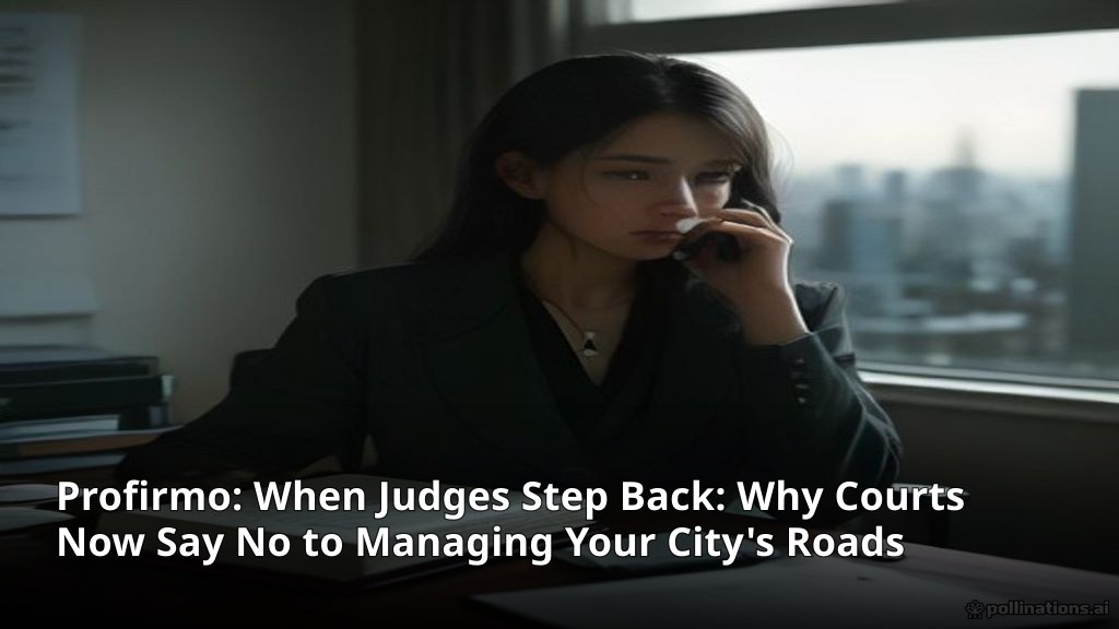 When Judges Step Back: Why Courts Now Say No to Managing Your City's Roads