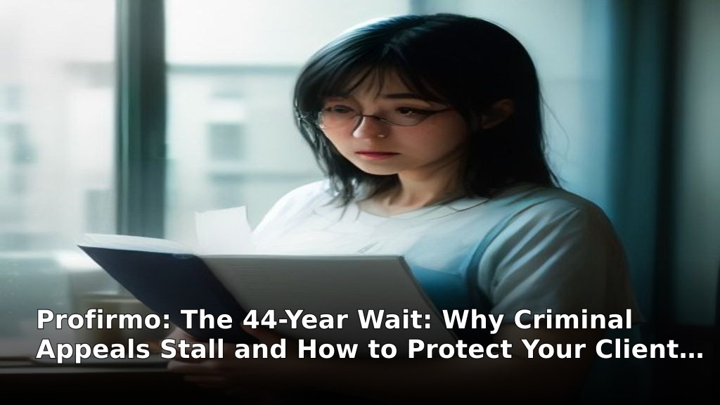 The 44-Year Wait: Why Criminal Appeals Stall and How to Protect Your Client Now