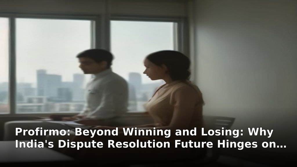 Beyond Winning and Losing: Why India's Dispute Resolution Future Hinges on Psychology