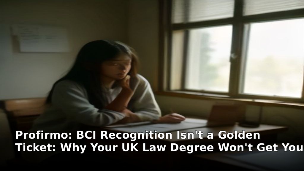 BCI Recognition Isn't a Golden Ticket: Why Your UK Law Degree Won't Get You Into India's 3-Year LL.B.