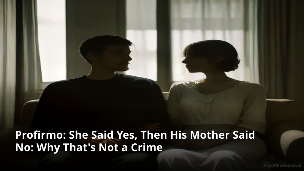She Said Yes, Then His Mother Said No: Why That's Not a Crime