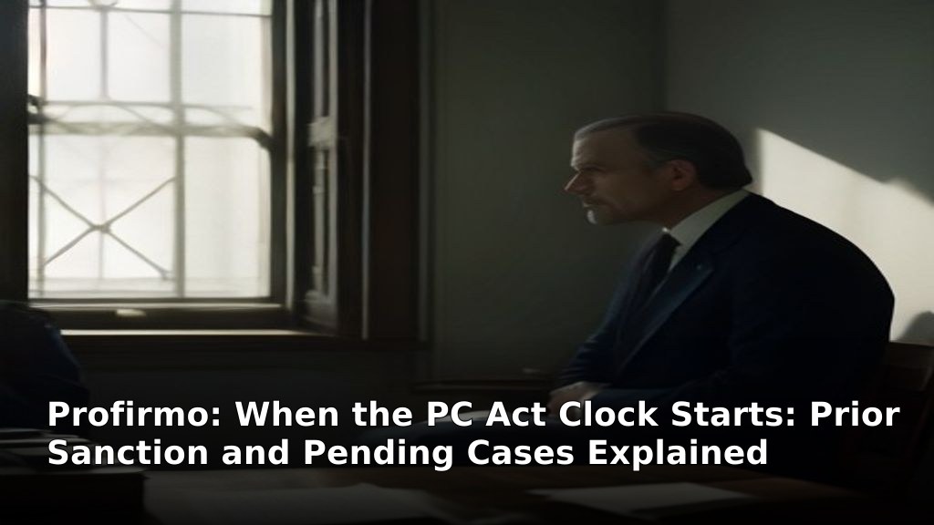 When the PC Act Clock Starts: Prior Sanction and Pending Cases Explained
