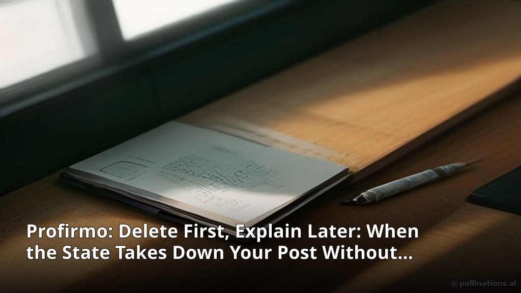 Delete First, Explain Later: When the State Takes Down Your Post Without Warning