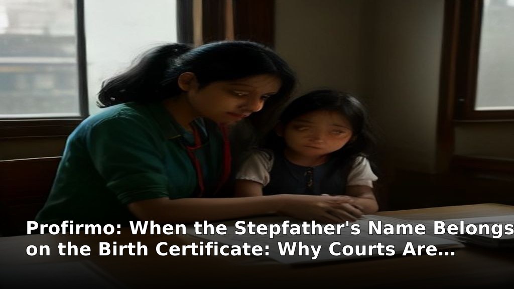 When the Stepfather's Name Belongs on the Birth Certificate: Why Courts Are Rewriting Family Records