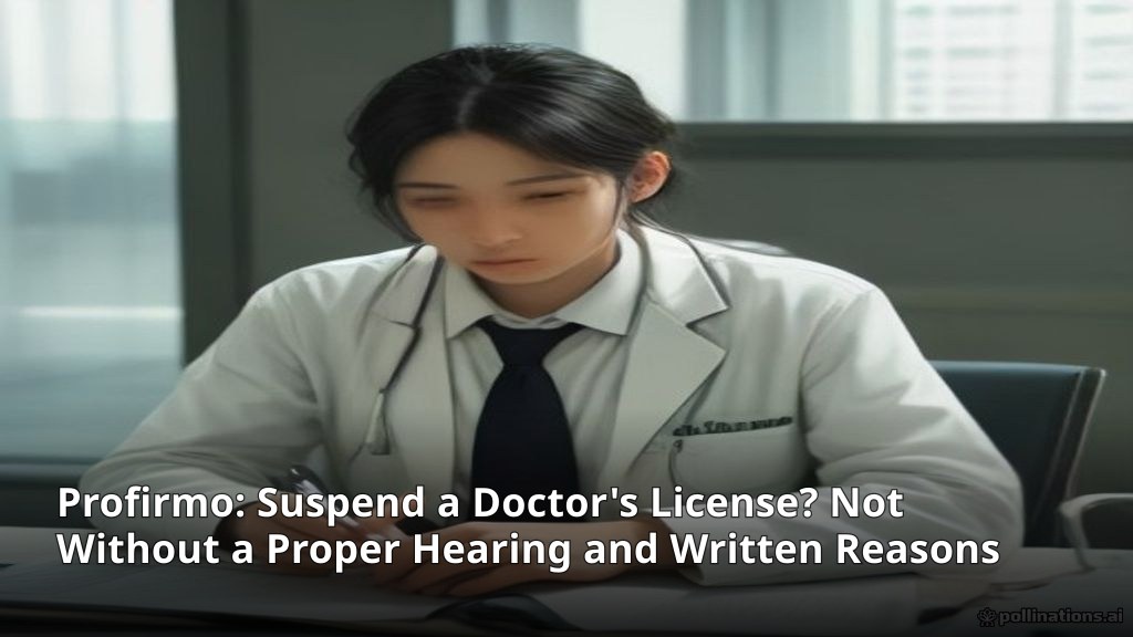 Suspend a Doctor's License? Not Without a Proper Hearing and Written Reasons